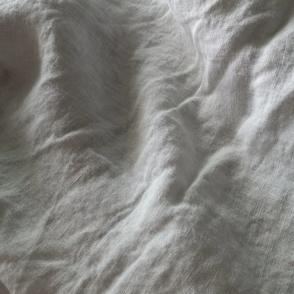 Brooklinen Washed European Linen Duvet Cover Oxford Stripe In Grey